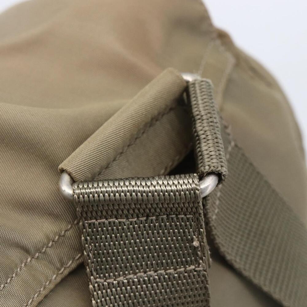 PRADA Backpack Nylon Beige Silver Auth 148934 - Picture 7 of 16